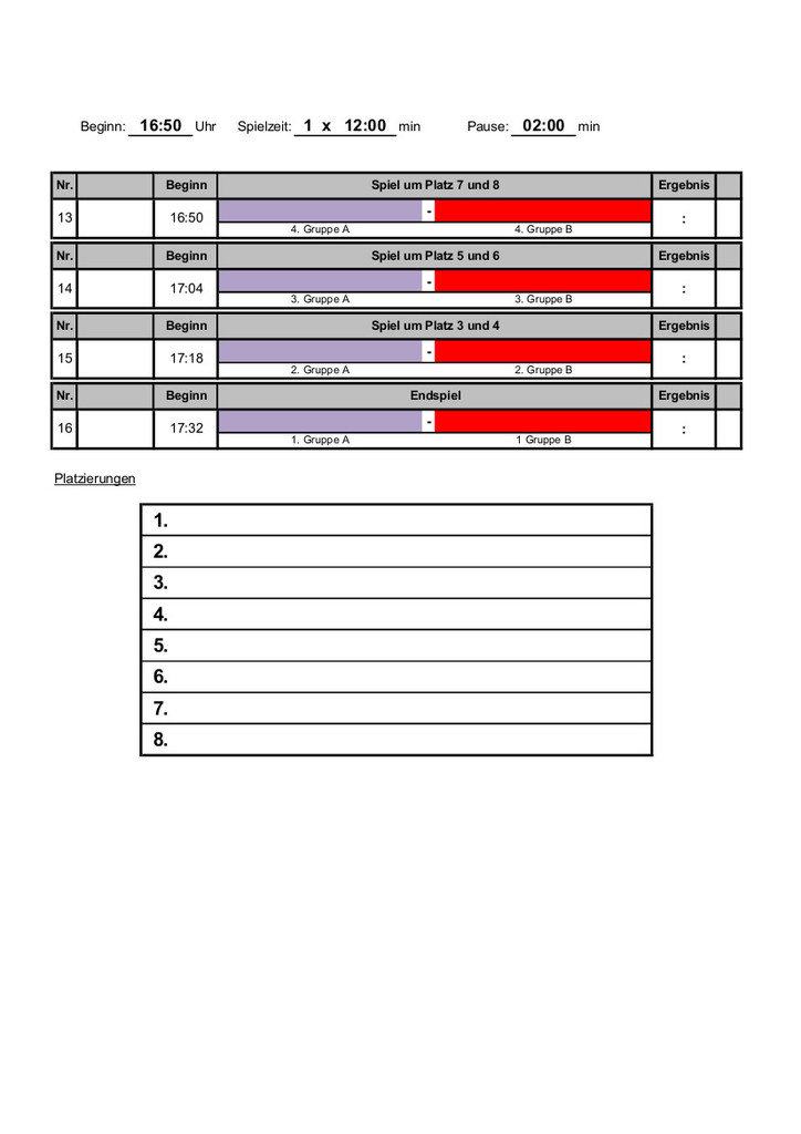 Turnierplan U11 Hallenturnier SVRKW 2017-2